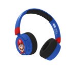 OTL Technologies Super Mario SM1001 auricular y casco Auriculares Inalámbrico y alámbrico Diadema Juego USB Tipo C Bluetooth Azul, Rojo