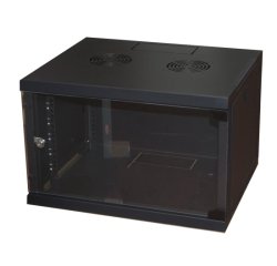 LINK LK1907UN rack cabinet 6U Wall mounted rack Black