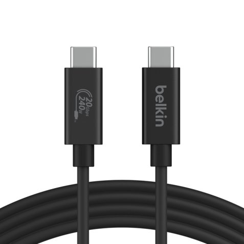 Belkin INZ004BT2MBK câble USB USB4 Gen 2x2 2 m USB C Noir