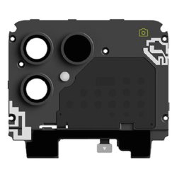 Fairphone F6TOPU-1ZW-WW1 pièce de rechange de téléphones mobiles Couvercle du boîtier arrière et objectif de la caméra Noir