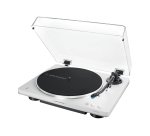 Audio-Technica AT-LP70XBT Tocadiscos de tracción por correa Plata, Blanco Totalmente automático