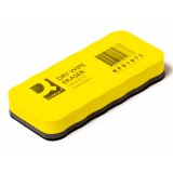 Brosse effaceur q-connect tableau blanc lavable effaçage à sec bande latérale magnétique  13x6cm