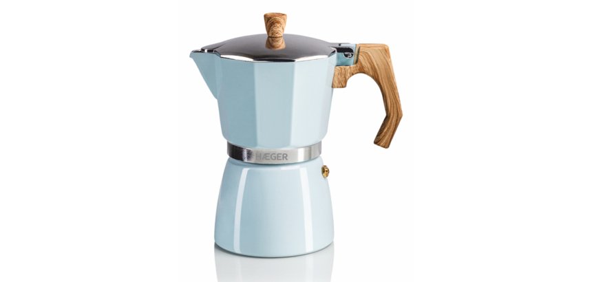 Haeger MOKA Pot 6 Cafetera italiana Azul