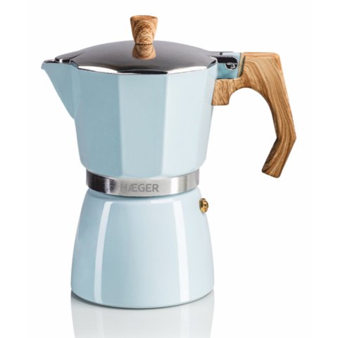 Haeger MOKA Pot 6 Cafetera italiana Azul
