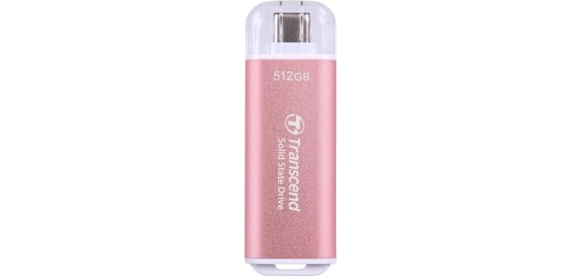 Transcend ESD300 512 GB USB tipo-C 3.2 Gen 2 (3.1 Gen 2) Rosa