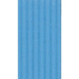 CARTON ONDULÉ, Rouleau moyenne cannelure 300g/m2 au format 50x70cm - Bleu pétrole