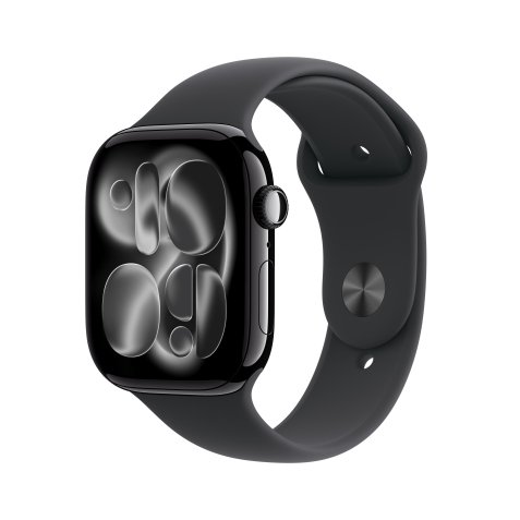 Apple Watch Series 11 OLED 46 mm Numérique 416 x 496 pixels Écran tactile Noir Wifi GPS (satellite)