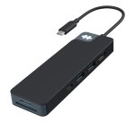 HYPER HD4102BKGL interface hub USB 3.2 Gen 1 (3.1 Gen 1) Type-C 5000 Mbit/s Zwart