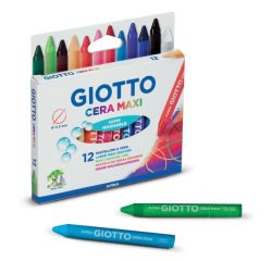 Giotto Astuccio 12 Cera Maxi - Diametro 11,5Mm