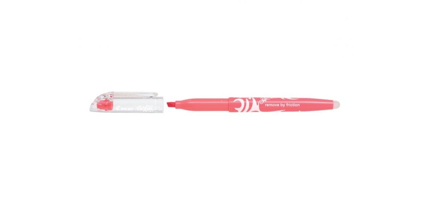 Surligneur pilot frixion light natural effacable       pointe moyenne biseautee      coloris rouge