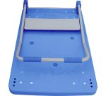 Chariot pliant viso metal polypropylene 2 roues fixes 2 pivotantes patins antiderapants plateforme 72x49cm charge 150kg