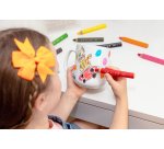 Crayon couleur bic kids multi-surfaces corps          triangulaire mine effacable   coloris assortis pack 10 uni
