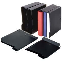 Custodia per raccoglitori 50 - dorso 8 cm - nero - Sei rota
