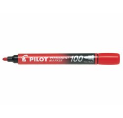 Marqueur permanent MARKER 100 pointe conique fine encre rouge