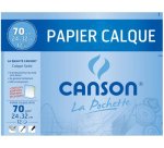 Papier calque canson crayon encre dessin industriel 70/75g a3 420x297mm pochette 10f
