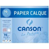 Papier calque canson crayon encre dessin industriel 70/75g a3 420x297mm pochette 10f