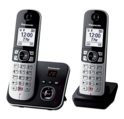 Panasonic KX-TG6862JTB telephone DECT telephone Caller ID Black, Silver