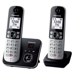 Panasonic KX-TG6862JTB telephone DECT telephone Caller ID Black, Silver