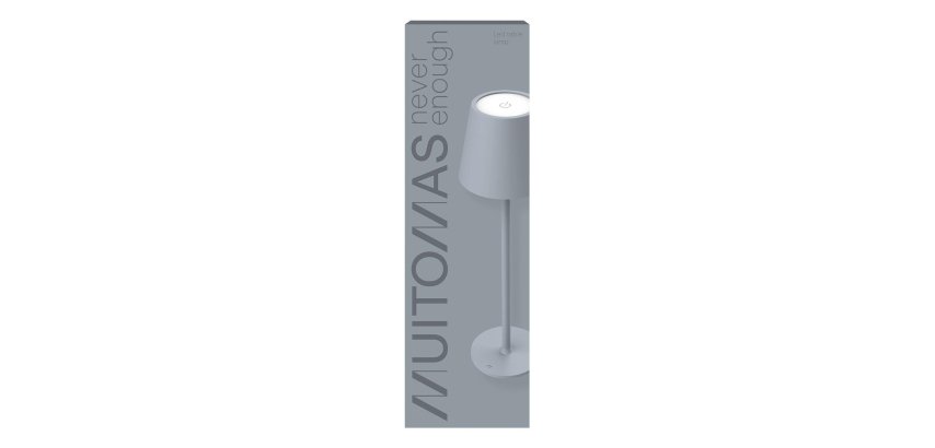 Muitomas TABLELAMPGR table lamp LED Grey