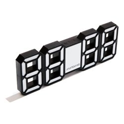 Muitomas NEONCLOCKWH sveglia Nero, Bianco
