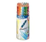 Pot de 48 crayons de couleur ergonomiques triangulaires Groove Slim, couleurs assorties