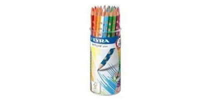 Pot de 48 crayons de couleur ergonomiques triangulaires Groove Slim, couleurs assorties