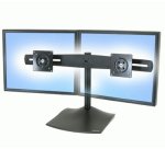 Ergotron DS Series DS100 Dual Monitor Desk Stand, Horizontal 61 cm (24") Bureau Noir