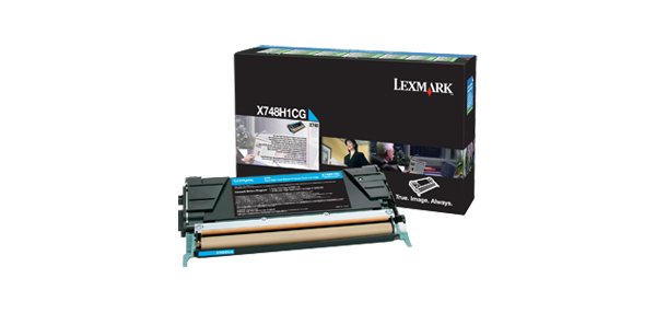 Lexmark X748H1CG Cartouche de toner 1 pièce(s) Original Cyan