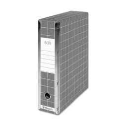 Scatola archivio Box4 - dorso 9 cm - 37,5x29,5 cm - grigio - Resisto