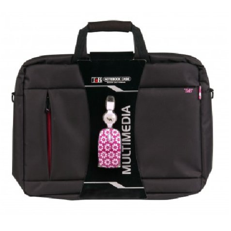 Sacoche ordinateur portable souris design fleurs