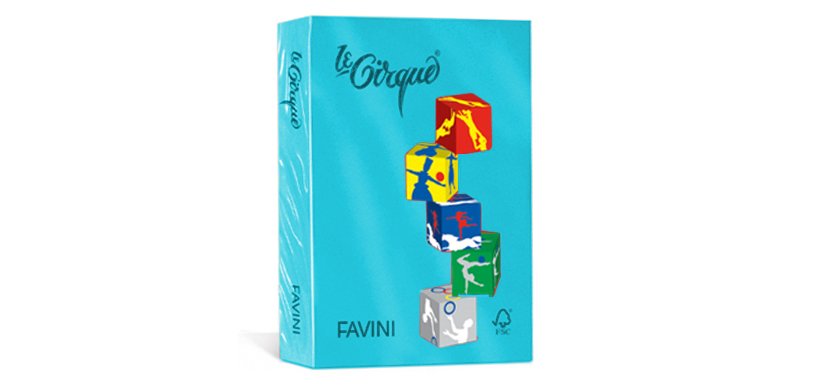 Carta Le Cirque - A4 - 80 gr - azzurro pastello 106 - Favini - conf. 500 fogli