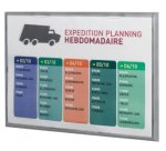 Cadre mural Info Display, A3, couleur: gris alu