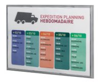 Cadre mural Info Display, A3, couleur: gris alu