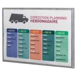 Cadre mural Info Display, A3, couleur: gris alu