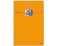 Bloc de bureau Oxford 14,8 x 21 cm agrafés - 5 x 5 mm - 80 feuilles