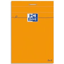 Bloc de bureau Oxford 14,8 x 21 cm agrafés - 5 x 5 mm - 80 feuilles