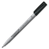 Feutre multi-usages pour support lisse LUMOCOLOR Encre noire non permanente Pointe fine 0,6mm