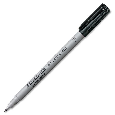 Feutre multi-usages pour support lisse LUMOCOLOR Encre noire non permanente Pointe fine 0,6mm
