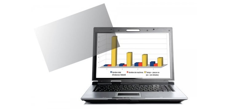 Urban Factory SSP01UF filtre anti-reflets pour écran et filtre de confidentialité 39,1 cm (15.4") Ordinateur portable Filtre de confidentialité sans bords pour ordinateur