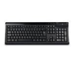 Hamlet XKKITASCR keyboard Office USB QWERTY Italian Black