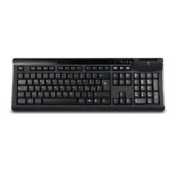 Hamlet XKKITASCR keyboard Office USB QWERTY Italian Black