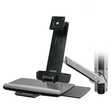 Ergotron StyleView Sit-Stand Combo System soporte para monitor 61 cm (24") Pared Aluminio