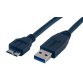 MCL 1.8m USB3.0 câble USB USB 3.2 Gen 1 (3.1 Gen 1) 1,8 m Micro-USB B USB A Noir