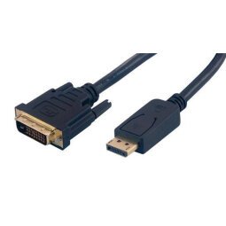 MCL MC393-3M DisplayPort DVI-D Noir