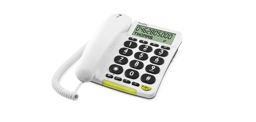 Doro Phone Easy 312Cs Téléphone analogique Identification de l'appelant Blanc