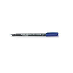 Stylo-feutre staedtler lumocolor permanent pointe fine 0.6mm multi-supports séchage immédiat résistant eau coloris bleu