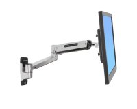 Ergotron LX Sit-Stand Wall Mount LCD Arm 106,7 cm (42") Mur Acier inoxydable