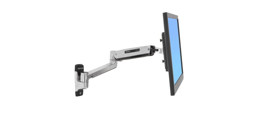 Ergotron LX Sit-Stand Wall Mount LCD Arm 106,7 cm (42") Mur Acier inoxydable