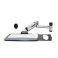 Ergotron LX Sit-Stand Wall Mount Keyboard Arm Acciaio inox