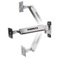 Ergotron Interactive Arm LD - mounting kit - Patented Constant Force Technology - for LCD display - black trim, polished aluminum
